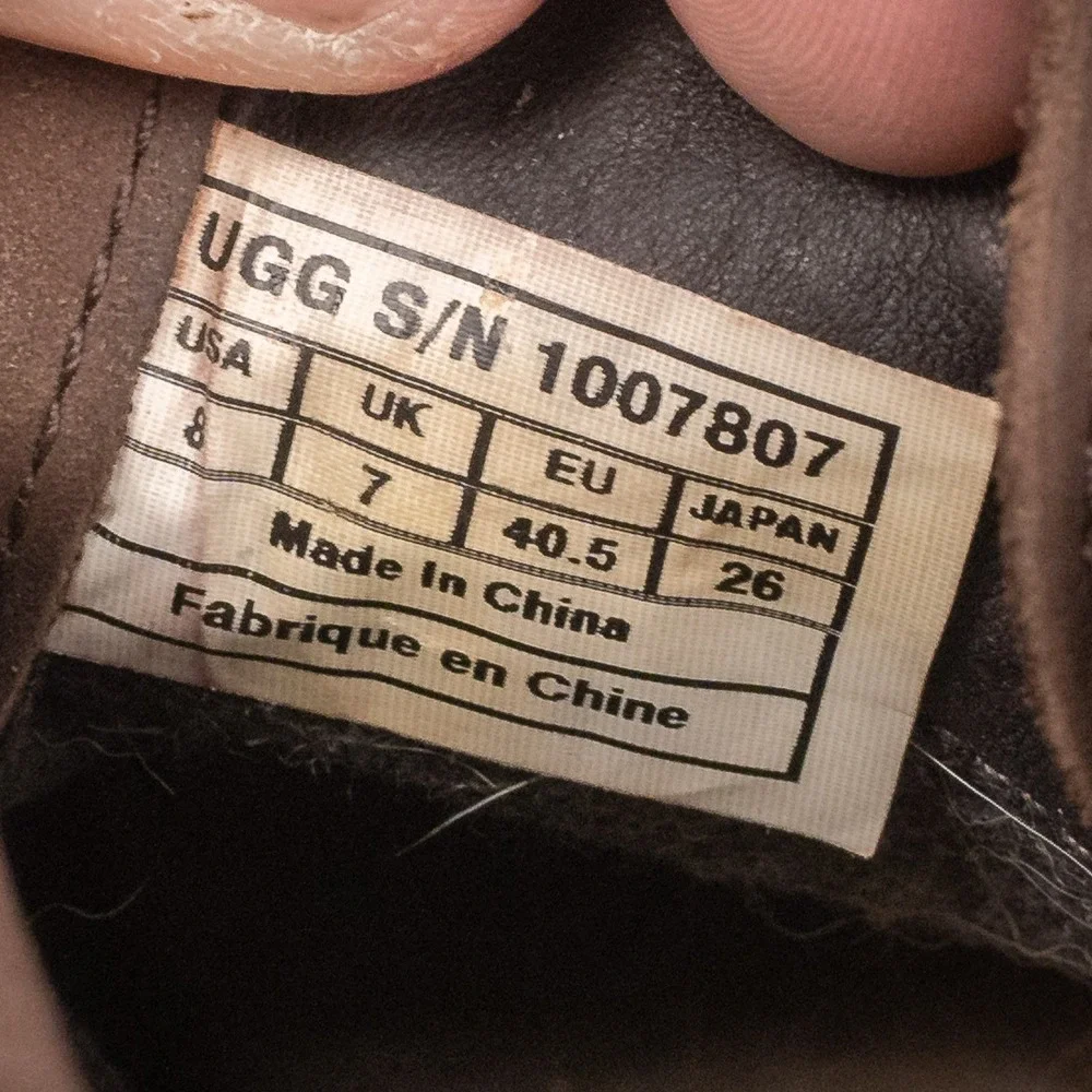 UGG CALDERWOOD WATERPROOF MEN BOOTS LEATHER STOUT US 8 /UK 7 /EU‎ 40.5